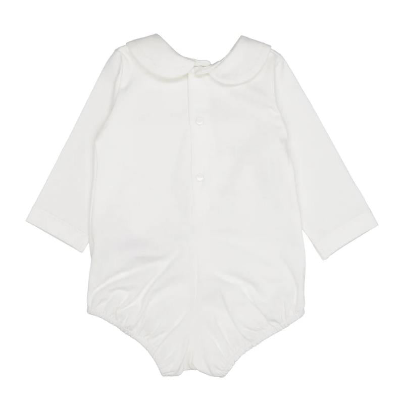 Paz Rodriguez Knit Newborn Body Esencial, Cream/Light Brown Image 3