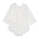 Paz Rodriguez Knit Newborn Body Esencial, Cream/Light Brown Image 3