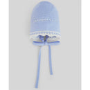 Paz Rodriguez Knit Newborn Bonnet Fogar, Light Pink/Cream Image 1