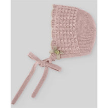 Paz Rodriguez - Knit Newborn Bonnet Pascua, Cream/Beige Image 2