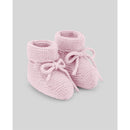 Paz Rodriguez - Knit Newborn Booties Esencial Chalk Pink Image 1