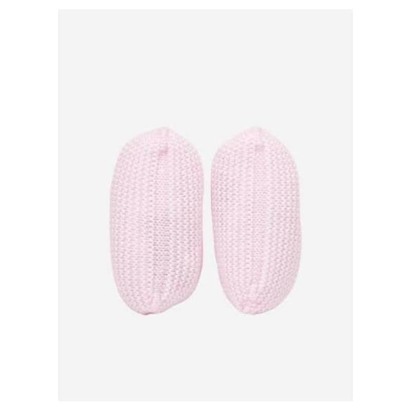 Paz Rodriguez Knit Newborn Booties Esencial, Light Blue Image 2