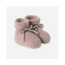Paz Rodriguez - Knit Newborn Booties Esencial Mauve Image 1