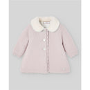 Paz Rodriguez Knit Newborn Coat Leira, Light Pink Image 1