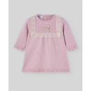 Paz Rodriguez - Knit Newborn Dress Pascua, Powder Pink/Light Brown Image 1