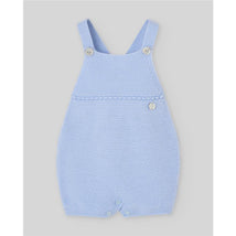 Paz Rodriguez Knit Newborn Dungaree Fogar, Light Blue Image 1