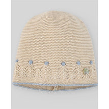Paz Rodriguez - Knit Newborn Hat Alegria, Light Brown/Chalk Blue Image 1