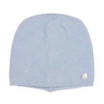 Paz Rodriguez Knit Newborn Hat Esencial, Breeze Blue Image 1
