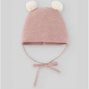 Paz Rodriguez Knit Newborn Hat Esencial, Light Brown Image 1