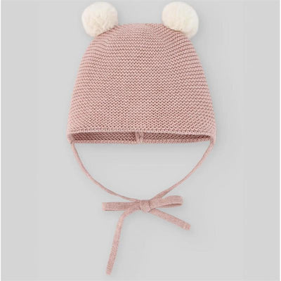 Paz Rodriguez Knit Newborn Hat Esencial, Light Brown Image 1