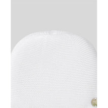 Paz Rodriguez Knit Newborn Hat Esencial White Image 2