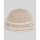 Paz Rodriguez Knit Newborn Hat Lua, Light Brown/Cream, 0M Image 1