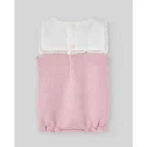 Paz Rodriguez Knit Newborn Romper Alegra, Chalk Pink Image 2