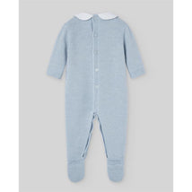 Paz Rodriguez - Knit Newborn Romper Erizos Chalk Blue Image 2