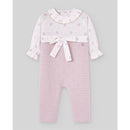 Paz Rodriguez - Knit Newborn Romper Erizos Mauve Image 1