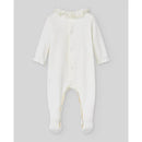 Paz Rodriguez Knit Newborn Romper Interlock, Cream Image 2
