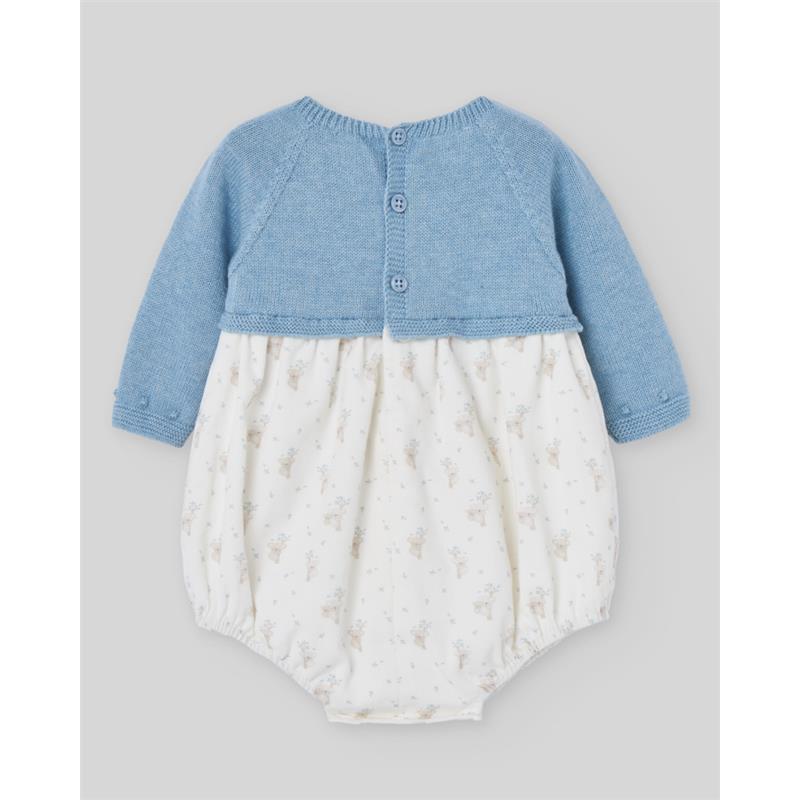 Paz Rodriguez - Knit Newborn Romper Koala Dutch Blue Image 2
