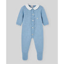 Paz Rodriguez - Knit Newborn Romper Koala Dutch Blue Image 1
