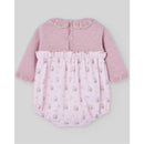 Paz Rodriguez - Knit Newborn Romper Pascua, Powder Pink/Light Brown Image 2