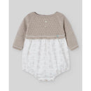 Paz Rodriguez - Knit Newborn Romper Pony Ligth Brown Image 1