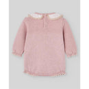 Paz Rodriguez Knit Newborn Romper Val, Powder Pink/Light Brown Image 2