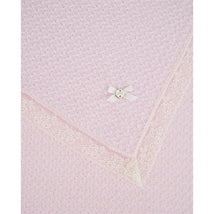 Paz Rodriguez Knit Newborn Shawl Nai Light Pink/Cream, One Size Image 2