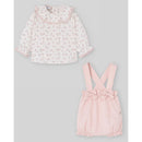 Paz Rodriguez Set Woven Newborn Blouse + Shorts Val, Powder Pink Image 1