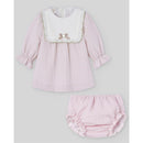 Paz Rodriguez - Set Woven Newborn Dress + Bloomers Erizos, Mauve Image 1