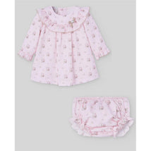Paz Rodriguez - Set Woven Newborn Dress + Bloomers Pascua, Powder Light Pink Image 1