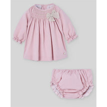 Paz Rodriguez - Set Woven Newborn Dress + Bloomers Pascua, Powder Pink Image 1