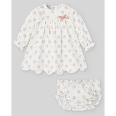 Paz Rodriguez - Set Woven Newborn Dress + Bloomers Semilla, Chalk Green Image 1