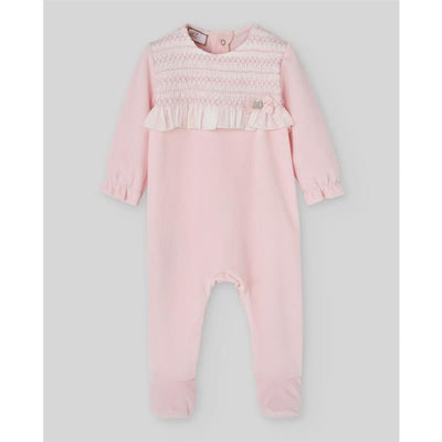 Paz Rodriguez Take Me Home Knit Newborn Romper Ternura, Chalk Pink Image 1