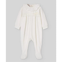 Paz Rodriguez Take Me Home Knit Newborn Romper Ternura Oi, Cream Image 1