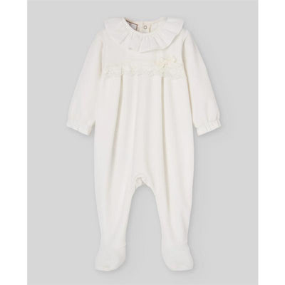 Paz Rodriguez Take Me Home Knit Newborn Romper Ternura Oi, Cream Image 1