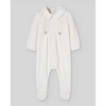 Paz Rodriguez Take Me Home Knit Newborn Romper Ternura Oi, Cream Image 1