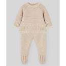 Paz Rodriguez - Take Me Home Set Knit Newborn Sweater + Leggings Alegria, Light Brown/Chalk Pink Image 1
