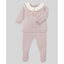 Paz Rodriguez - Take Me Home Set Knit Newborn Sweater + Leggings Erizos, Mauve Image 1