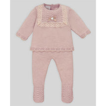 Paz Rodriguez - Take Me Home Set Knit Newborn Sweater + Leggings Pascua, Cream/Beige Image 1