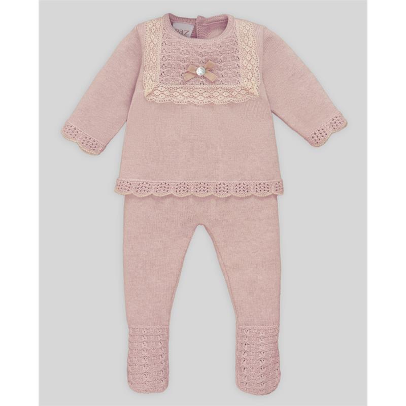 Paz Rodriguez - Take Me Home Set Knit Newborn Sweater + Leggings Pascua, Cream/Beige Image 1