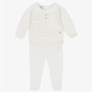 Paz Rodriguez - Take Me Home Set Knit Newborn Sweater + Leggings Paz, Cream/Beige Image 1