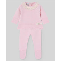 Paz Rodriguez - Take Me Home Set Knit Newborn Sweater + Leggings Paz Oi, Chalk Pink Image 1