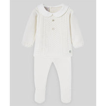 Paz Rodriguez - Take Me Home Set Knit Newborn Sweater + Leggings Paz Oi, Cream Image 1