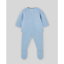 Paz Rodriguez Take Me Home Set Knit Newborn Sweater + Leggings Regalo Oi, Dutch Blue Image 1