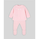 Paz Rodriguez Take Me Home Set Knit Newborn Sweater + Leggings Regalo Oi, Powder Pink/Cream Image 1