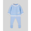 Paz Rodriguez Take Me Home Set Knit Newborn Sweater + Leggins Semilla, Light Pink/Cream Image 1