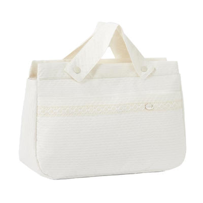 Paz Rodriguez - Woven Bag Adarve, Cream/Cream Image 1