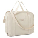Paz Rodriguez Woven Faux Leather Diaper Bag Weekend Momo Polipiel (48X17x37h), Cream Image 1