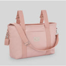 Paz Rodriguez Woven Faux Leather Stroller Bag Momo Polipiel, Powder Pink Image 1
