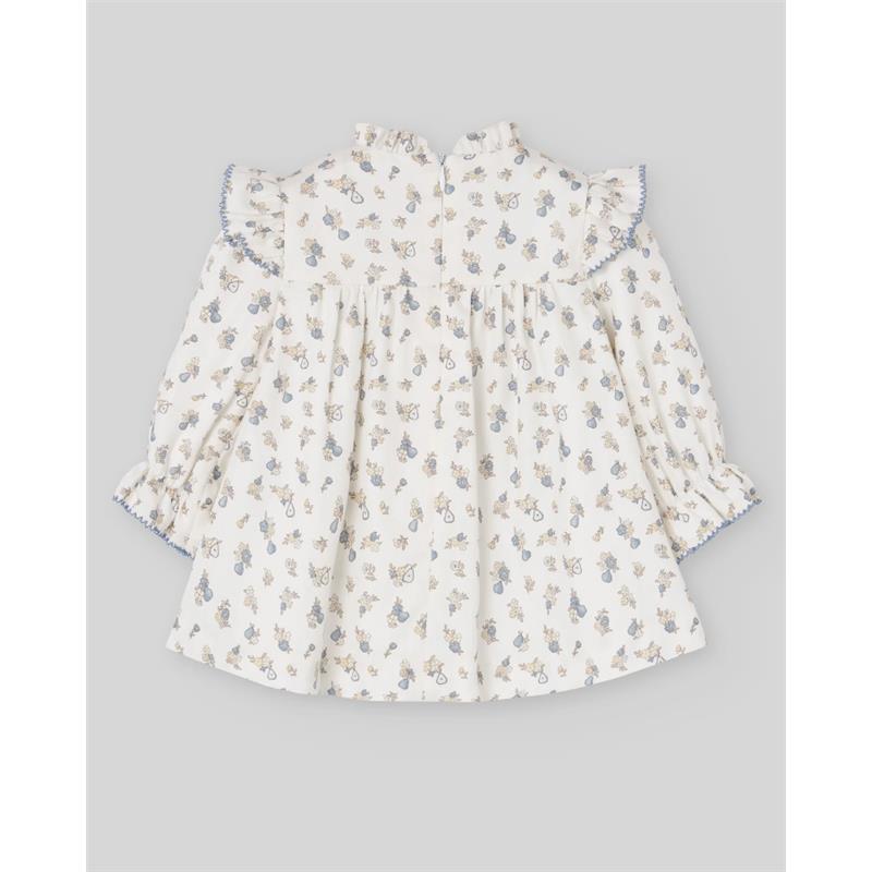 Paz Rodriguez Woven Newborn Dress Ponte, Sapphire Blue Image 2