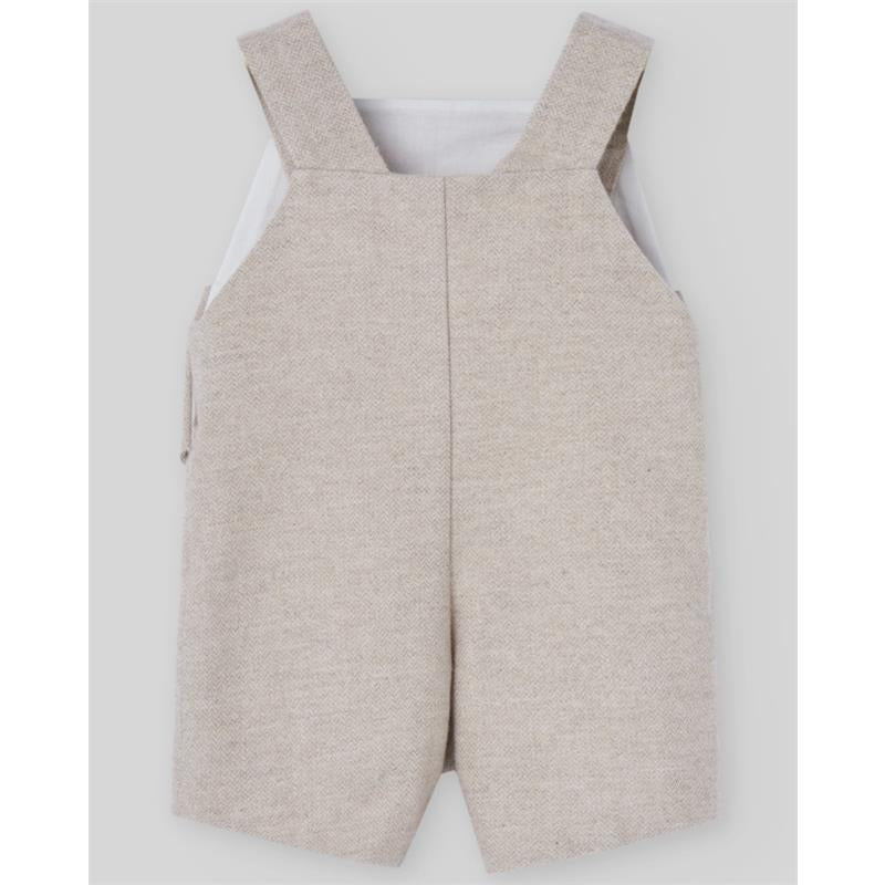 Paz Rodriguez - Woven Newborn Overall Pony, Light Brown Image 2
